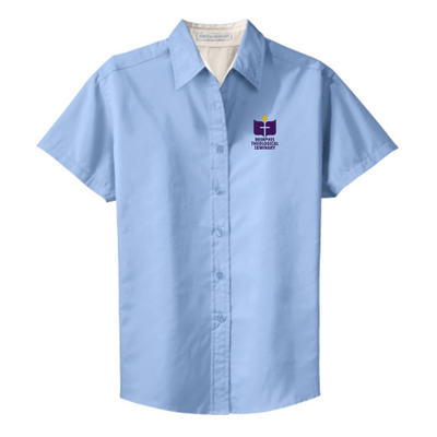 MemphisTheologicalSeminary - Port Authority Ladies Short Sleeve Easy Care Shirt