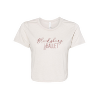 BlacksburgBallet - Ladies Flowy Cropped T-Shirt
