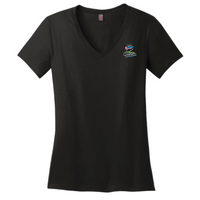 MilesForMigraine - District Made Ladies Perfect Weight V-Neck Tee