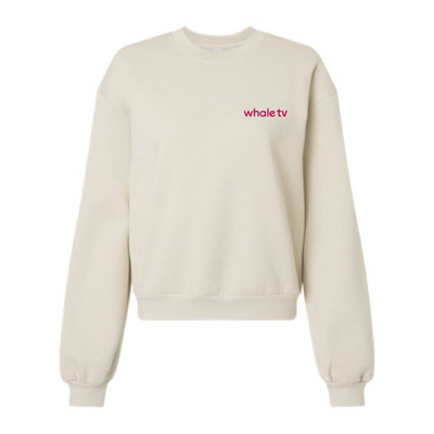 WhaleTV - ReFlex Women's Fleece Crewneck Sweatshirt
