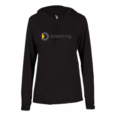 BowstringTV - B-Core L/S Women's Hood Tee