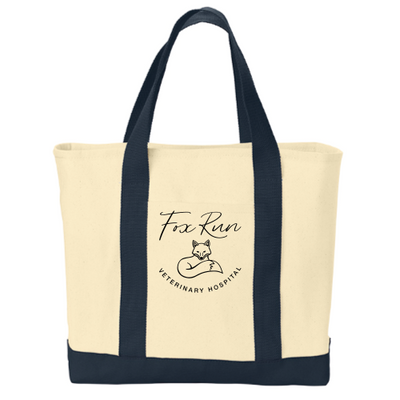FoxRunVeterinary - Port & Company 2-Tone Shopping Tote