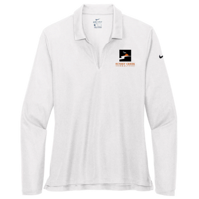 Sunset Creek Realty - Nike Ladies Dri-FIT Micro Pique 2.0 Long Sleeve Polo v2