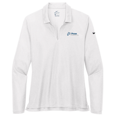 PhaseFinancial - Nike Ladies Dri-FIT Long Sleeve Polo v1