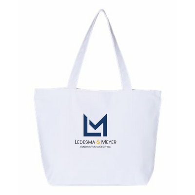 LedesmaMeyerConstruction - 24.5L Canvas Zippered Tote