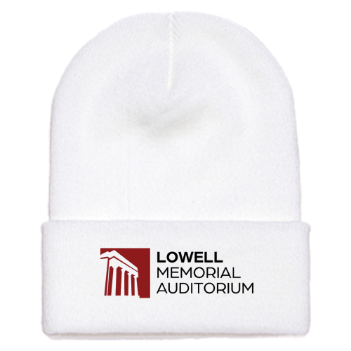 LMA - Adult Cuffed Knit Beanie White