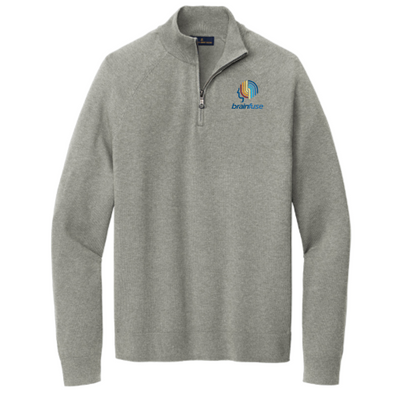 Brainfuse - Brooks Brothers Cotton Stretch 1/4 Zip Sweater