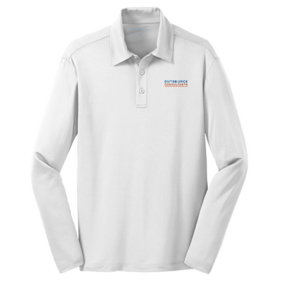 OutsourceConsultants - Port Authority Silk Touch Performance Long Sleeve Polo