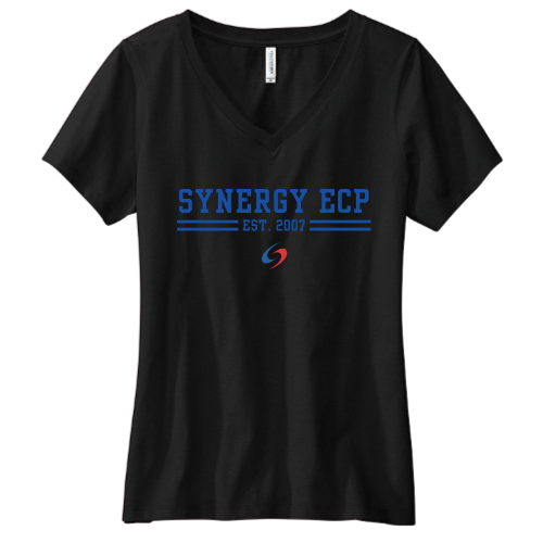 SynergyECP - Volunteer Knitwear Women's Daily V-Neck Tee USA-Made - v4