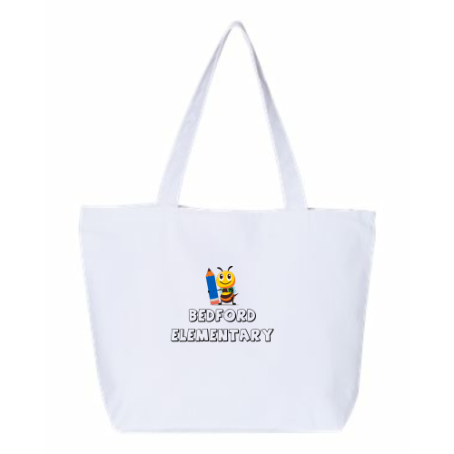 BedfordBees - 24.5L Canvas Zippered Tote V2
