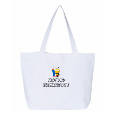 BedfordBees - 24.5L Canvas Zippered Tote V2