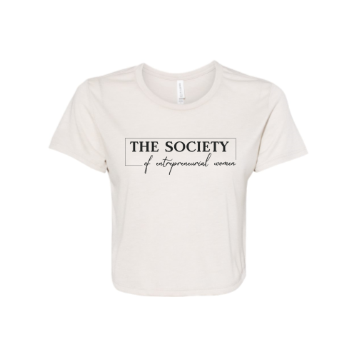SocietyOfEntrepreneurialWomen(SOEW) - Ladies' Flowy Cropped T-Shirt