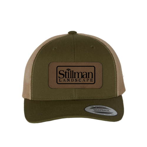 StillmanLandscape - Leather Patch Adult Trucker Cap