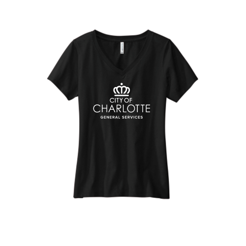 CCGS - Volunteer Knitwear - Women's Daily V-Neck Tee USA-Made