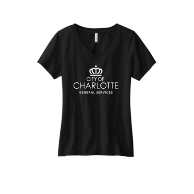 CCGS - Volunteer Knitwear - Women's Daily V-Neck Tee USA-Made