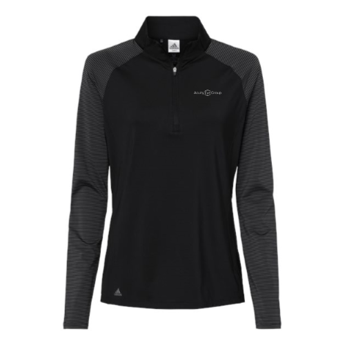 AcuityEyeGroup - Women's Stripe Block Quarter-Zip Pullover - Embroidered