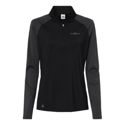 AcuityEyeGroup - Women's Stripe Block Quarter-Zip Pullover - Embroidered