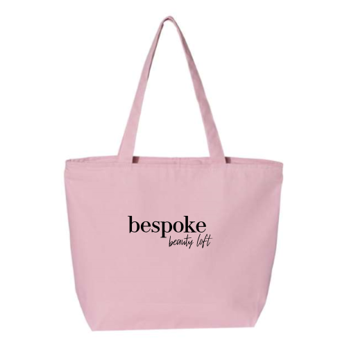 BespokeBeautyLoft - 24.5L Canvas Zippered Tote