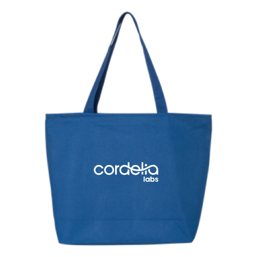 CordeliaLabs - 24.5L Canvas Zippered Tote
