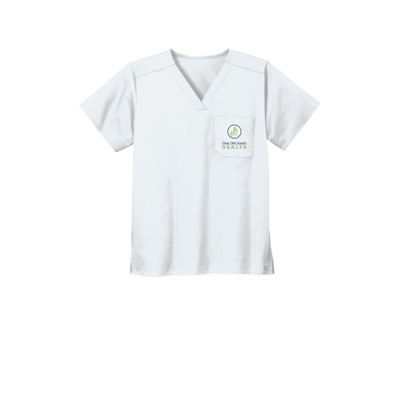 OakOrchard2 - WonderWink - Unisex WorkFlex Chest Pocket V-Neck Top v1