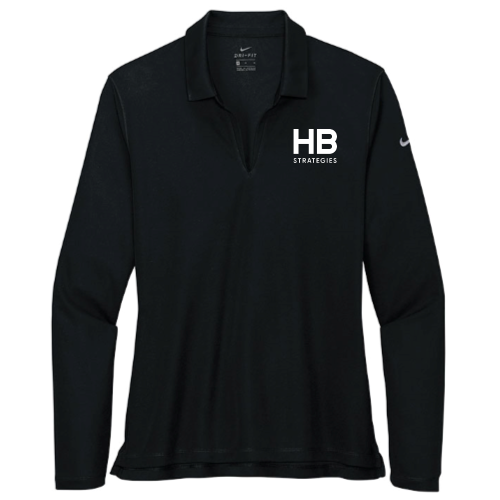HBStrategies - Nike - Ladies Dri-FIT Long Sleeve Polo - v2