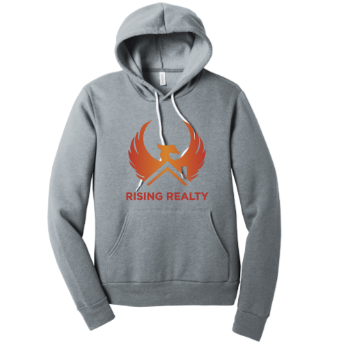 RisingRealty -  Unisex Poly/Cotton Hooded Pullover Sweatshirt