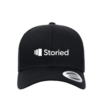 Storied2 - Embroidery Adult Retro Trucker Cap - Black