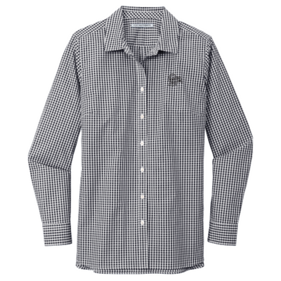 Nebraska State Fair - Port Authority Ladies Broadcloth Gingham Easy Care Shirt