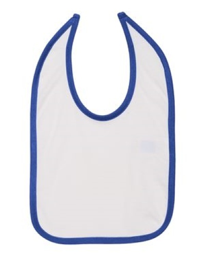 Rabbit Skins Infant Contrast Trim Premium Jersey Bib 1004
