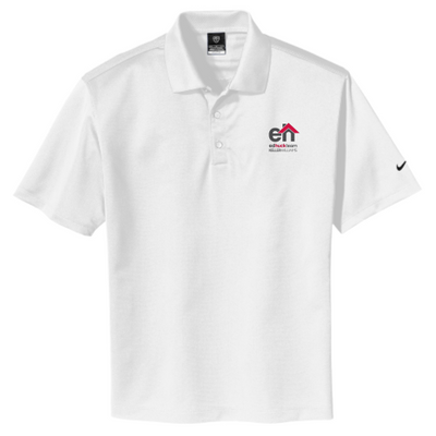 EdHuckTeam - White Nike Golf Tech Basic Dri-FIT Polo