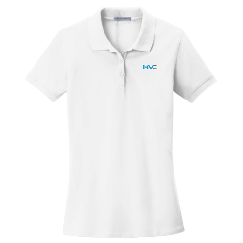 HarborViewConsulting - Port Authority - Ladies EZCotton Polo - White