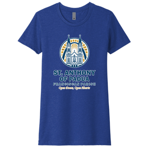 St. Anthony of Padua - Next Level Women's CVC Tee Digital Print