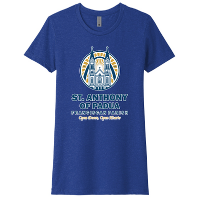 St. Anthony of Padua - Next Level Women's CVC Tee Digital Print