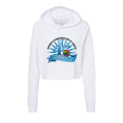 Oneida Campground and Lodge - Independent Trading - Women's Crop Hoodie