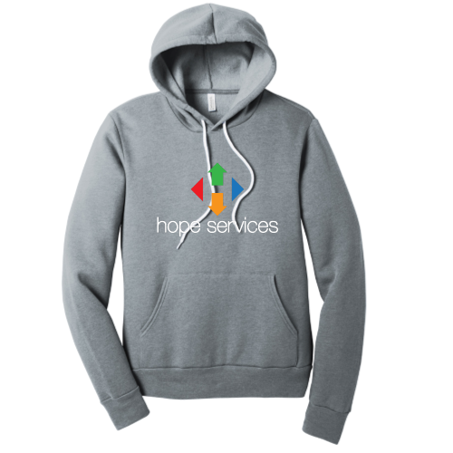 HopeServices - Unisex Poly/Cotton Hooded Pullover Sweatshirt