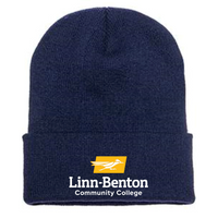 LinnBentonCCM - Cuffed Knit Beanie - Black / Navy