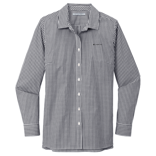 ChubbLaw - Ladies Broadcloth Gingham Easy Care Shirt