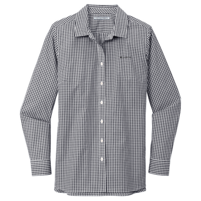 ChubbLaw - Ladies Broadcloth Gingham Easy Care Shirt
