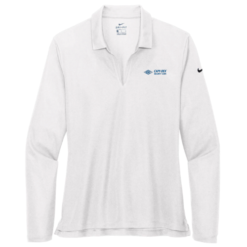 CamDex - Nike - Ladies Dri-FIT Long Sleeve Polo -  White