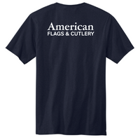 American Flags and Cutlery -  Volunteer Knitwear All-American Tee USA-Made