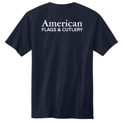 American Flags and Cutlery -  Volunteer Knitwear All-American Tee USA-Made