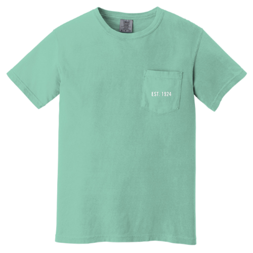 FerrisCoffee - Comfort Colors - Est. 1924 Pocket Tee