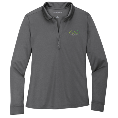 CCSM - Port Authority Ladies Silk Touch Performance Long Sleeve Polo