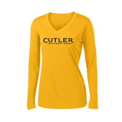 CutlerIG Sport Tek Ladies Long Sleeve V Neck Competitor Tee