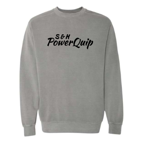 S&HPowerquip - Pigment-Dyed Crewneck Sweatshirt