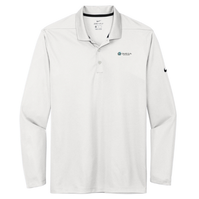 Omega Builders - Nike Men's Dri-FIT Micro Pique 2.0 Long Sleeve Polo v3