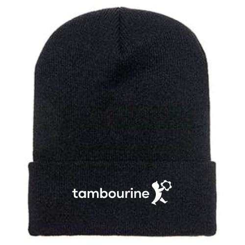 Tambourine - Cuffed Knit Beanie Yupoong - Black