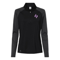 Snapattack - Women's Stripe Block Quarter-Zip Pullover