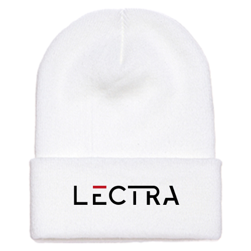 Lectra - Adult Cuffed Knit Beanie - White