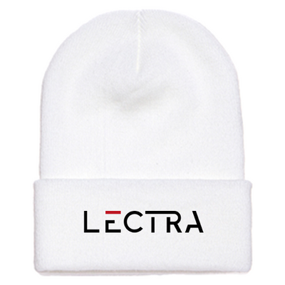 Lectra - Adult Cuffed Knit Beanie - White